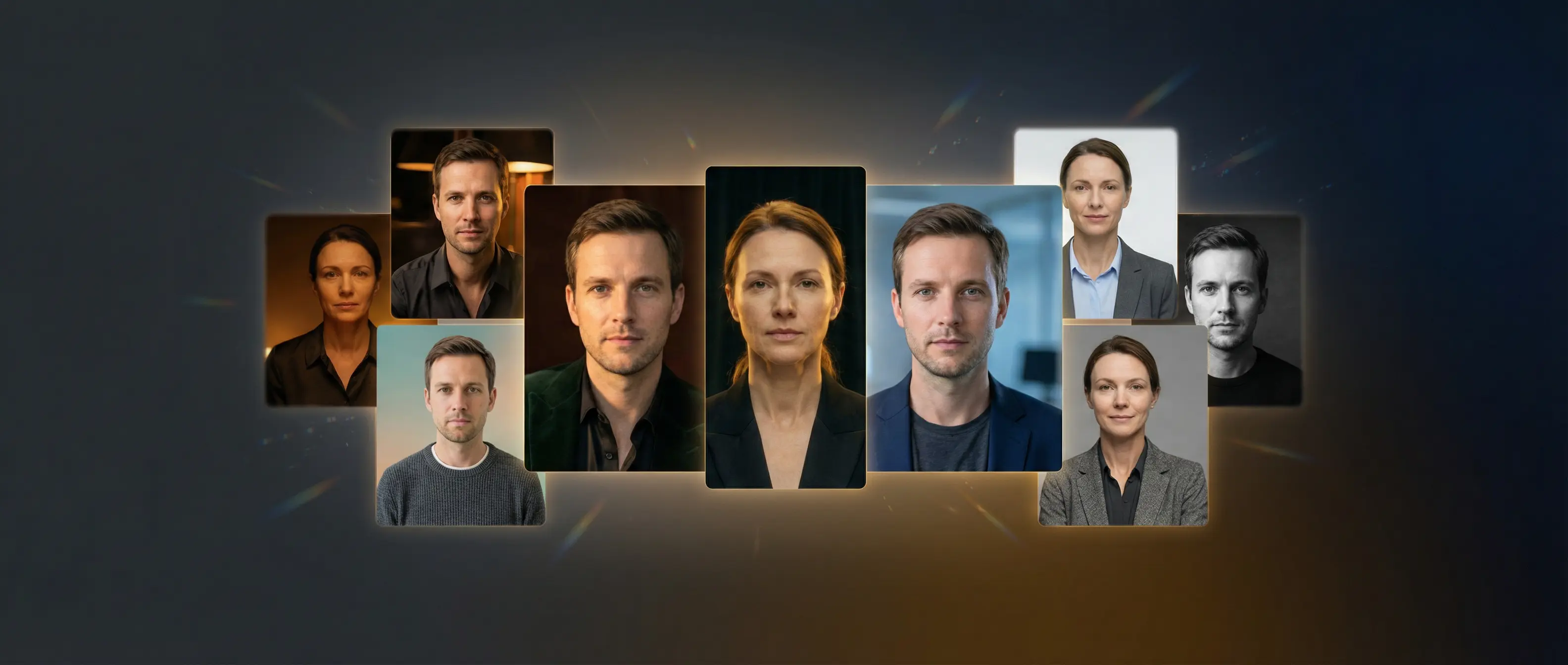 Studio-quality portraits created by Solmuse AI