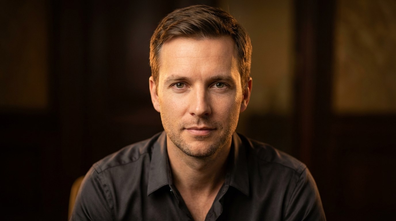 Style example: Luxury Portrait — Warm Intimate Dark